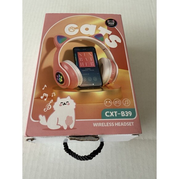 Other - Headset Ear Bluetooth Headset B39 Ear Wireless Headset LED Flashing Pink New